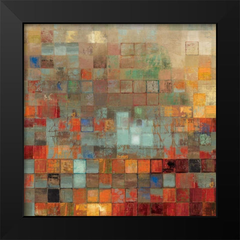 Organized Black Modern Wood Framed Art Print by Reeves, Tom