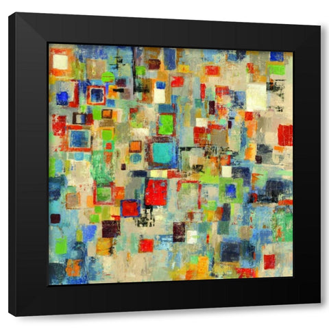 Complexity Black Modern Wood Framed Art Print by Reeves, Tom
