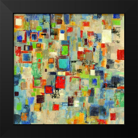 Complexity Black Modern Wood Framed Art Print by Reeves, Tom
