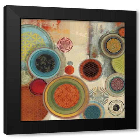Motions I Black Modern Wood Framed Art Print by Reeves, Tom