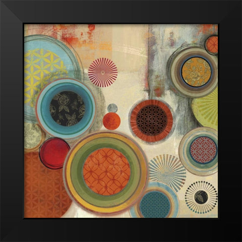 Motions I Black Modern Wood Framed Art Print by Reeves, Tom