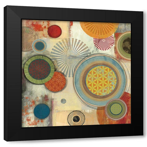 Motions II Black Modern Wood Framed Art Print by Reeves, Tom