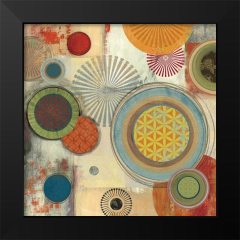Motions II Black Modern Wood Framed Art Print by Reeves, Tom