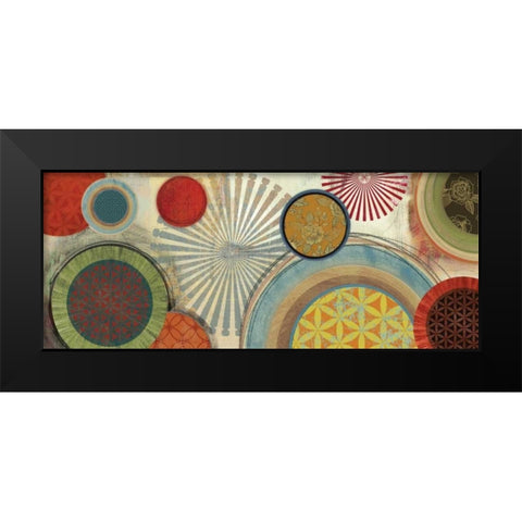 Commotion II - Mini Black Modern Wood Framed Art Print by Reeves, Tom