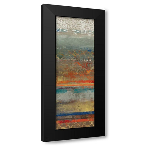 Lace Abstract I Black Modern Wood Framed Art Print with Double Matting by Reeves, Tom