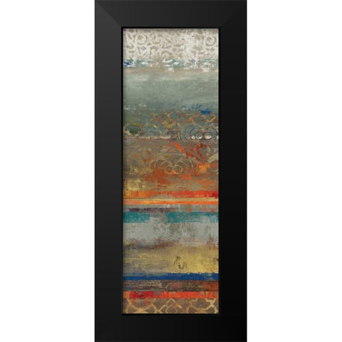 Lace Abstract I Black Modern Wood Framed Art Print by Reeves, Tom