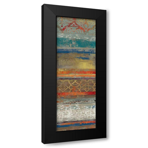 Lace Abstract II Black Modern Wood Framed Art Print by Reeves, Tom