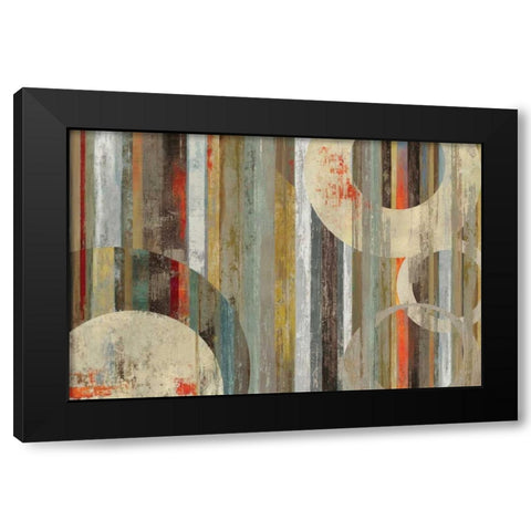 Savannah Black Modern Wood Framed Art Print by Reeves, Tom