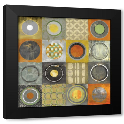 To the Beat I Black Modern Wood Framed Art Print by Reeves, Tom
