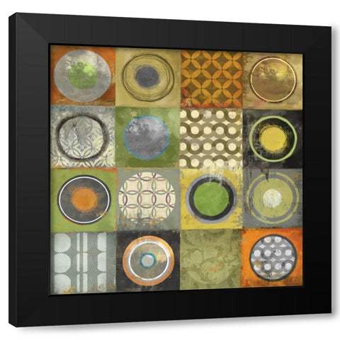 To the Beat II Black Modern Wood Framed Art Print with Double Matting by Reeves, Tom