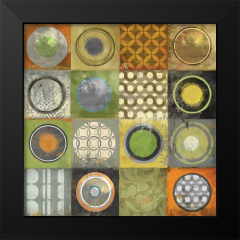 To the Beat II Black Modern Wood Framed Art Print by Reeves, Tom