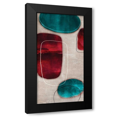 Cherry Shades II Black Modern Wood Framed Art Print by Reeves, Tom