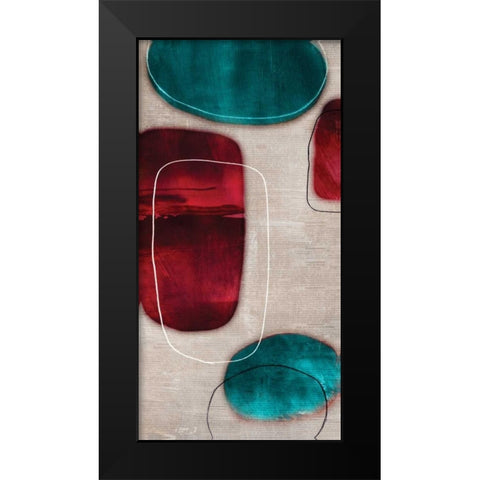 Cherry Shades II Black Modern Wood Framed Art Print by Reeves, Tom