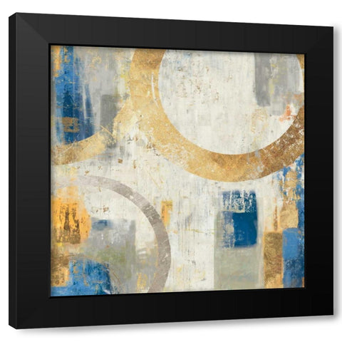 Tune I  Black Modern Wood Framed Art Print with Double Matting by Reeves, Tom