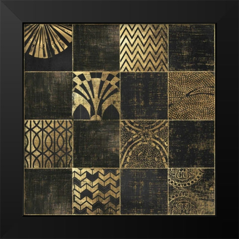 Art Deco I Black Modern Wood Framed Art Print by Reeves, Tom