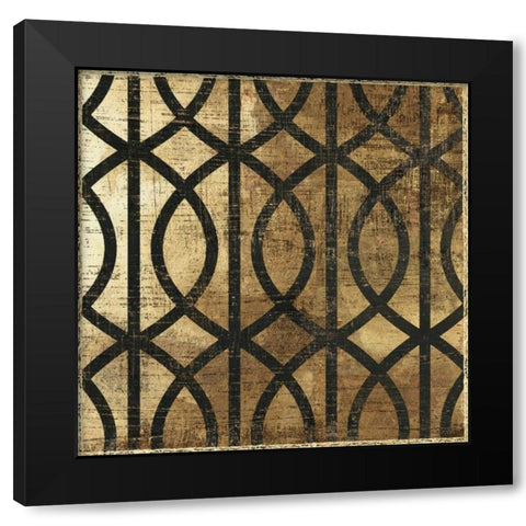 Art Deco III Black Modern Wood Framed Art Print by Reeves, Tom