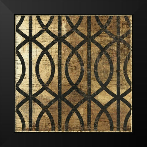 Art Deco III Black Modern Wood Framed Art Print by Reeves, Tom