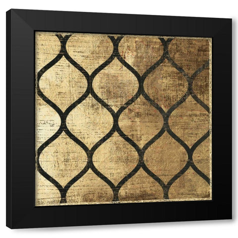 Art Deco IV Black Modern Wood Framed Art Print with Double Matting by Reeves, Tom