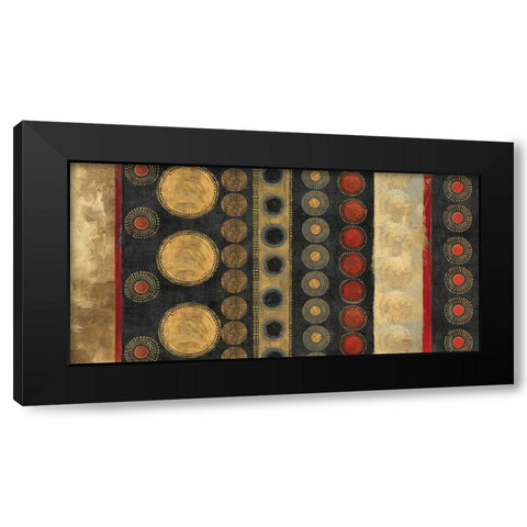 Gold Klimt Black Modern Wood Framed Art Print with Double Matting by Reeves, Tom