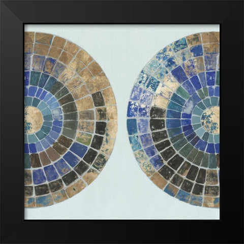 Medallion Black Modern Wood Framed Art Print by Reeves, Tom