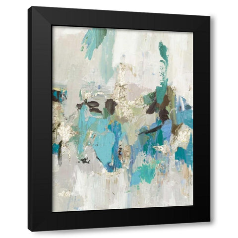 Blue Silver II Black Modern Wood Framed Art Print with Double Matting by Reeves, Tom