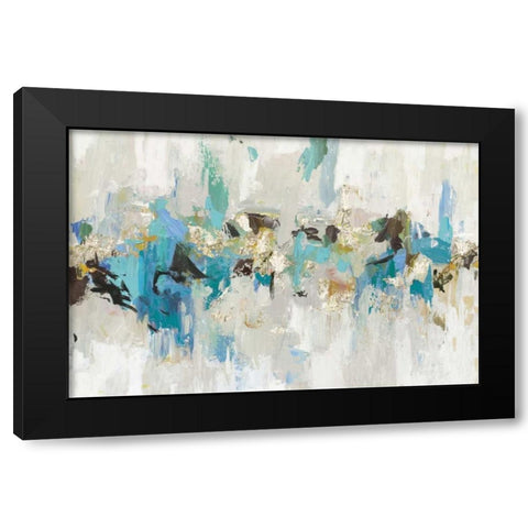 Blue Silver III Black Modern Wood Framed Art Print with Double Matting by Reeves, Tom