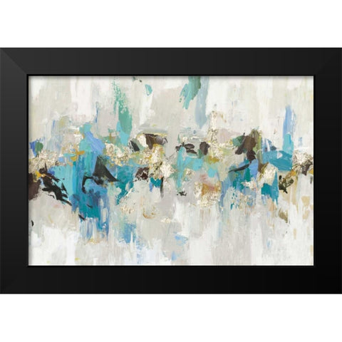 Blue Silver III Black Modern Wood Framed Art Print by Reeves, Tom