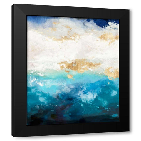 Water I Black Modern Wood Framed Art Print with Double Matting by Reeves, Tom
