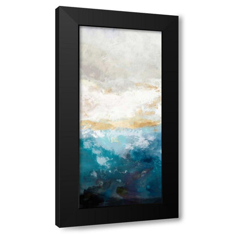 Water Gold I Black Modern Wood Framed Art Print with Double Matting by Reeves, Tom