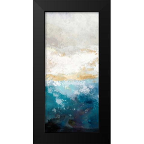Water Gold I Black Modern Wood Framed Art Print by Reeves, Tom