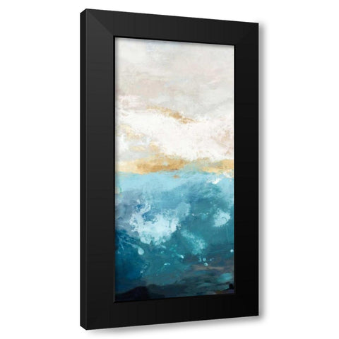 Water Gold II Black Modern Wood Framed Art Print with Double Matting by Reeves, Tom