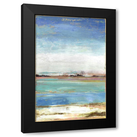 Waterfront I Black Modern Wood Framed Art Print by Reeves, Tom