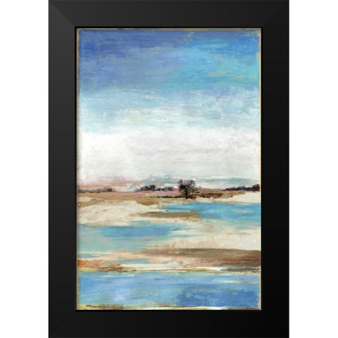 Waterfront II Black Modern Wood Framed Art Print by Reeves, Tom