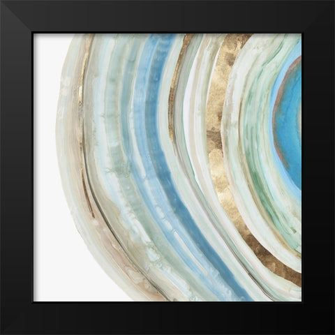 Marbled Ring II Black Modern Wood Framed Art Print by Reeves, Tom