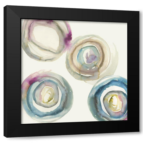 Power Ring I Black Modern Wood Framed Art Print by Reeves, Tom
