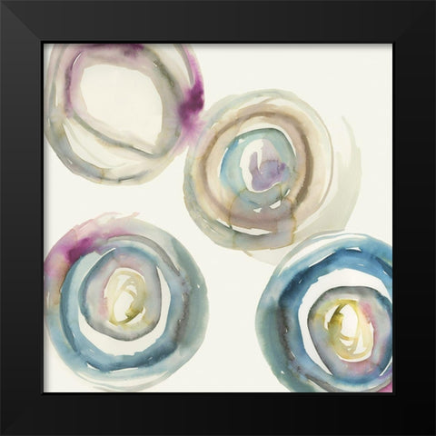 Power Ring I Black Modern Wood Framed Art Print by Reeves, Tom