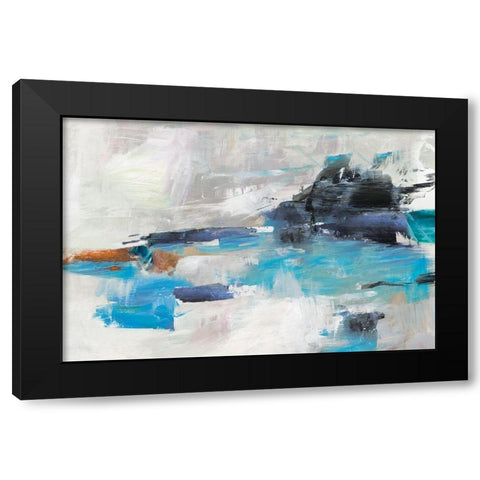 Chord Progression Black Modern Wood Framed Art Print by Reeves, Tom