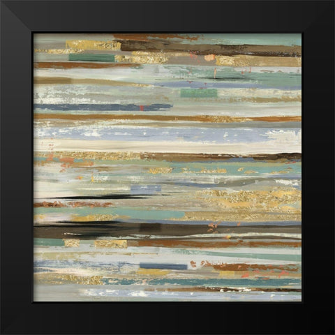 Plank Black Modern Wood Framed Art Print by Reeves, Tom