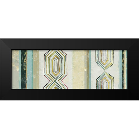 Mohawk Panel II Black Modern Wood Framed Art Print by Reeves, Tom