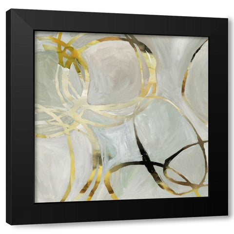 Linked I Black Modern Wood Framed Art Print by Reeves, Tom