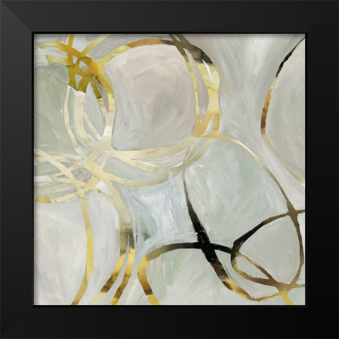 Linked I Black Modern Wood Framed Art Print by Reeves, Tom