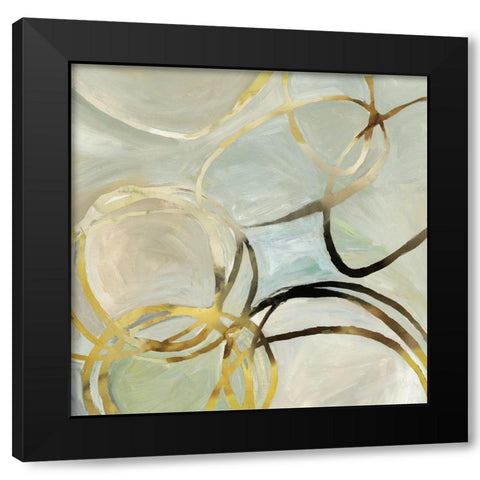 Linked II Black Modern Wood Framed Art Print by Reeves, Tom