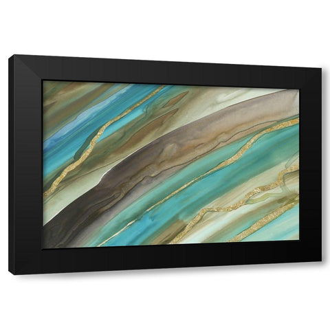Lining Out Black Modern Wood Framed Art Print by Reeves, Tom