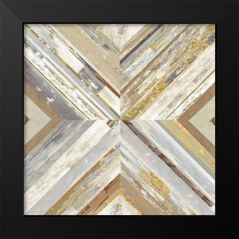 Cross Over  Black Modern Wood Framed Art Print by Reeves, Tom