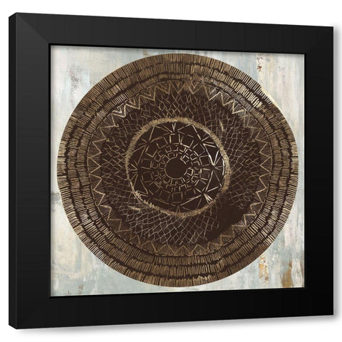 Zulu Gold II  Black Modern Wood Framed Art Print by Reeves, Tom