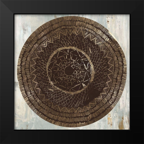 Zulu Gold II  Black Modern Wood Framed Art Print by Reeves, Tom