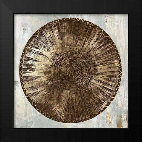 Zulu Gold III  Black Modern Wood Framed Art Print by Reeves, Tom