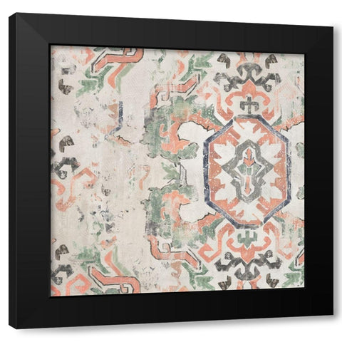 Oriental Rug II  Black Modern Wood Framed Art Print with Double Matting by Reeves, Tom