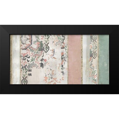 Golden Rug II  Black Modern Wood Framed Art Print by Reeves, Tom