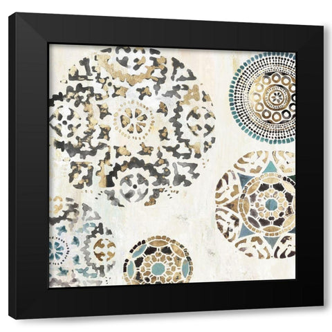 Rounded I  Black Modern Wood Framed Art Print with Double Matting by Reeves, Tom
